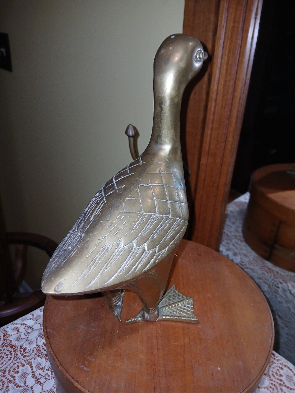 Vintage Brass Duck Decoy Figurine - Picture 5 of 10
